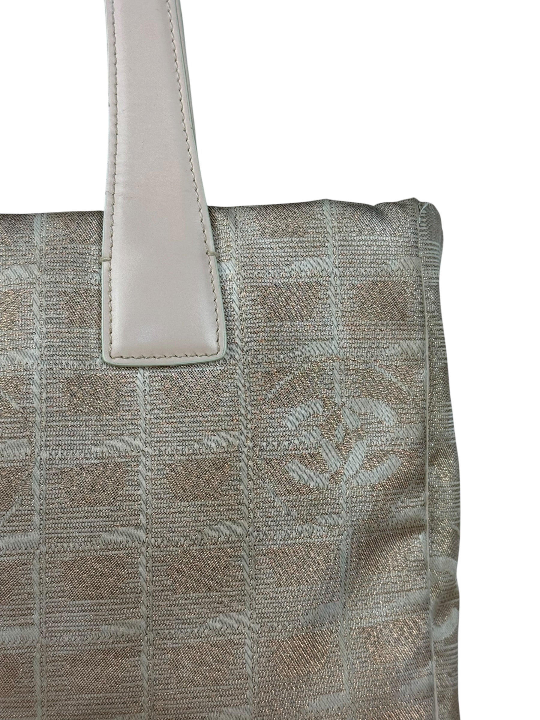 Chanel Pink Metallic Travel Line Tote