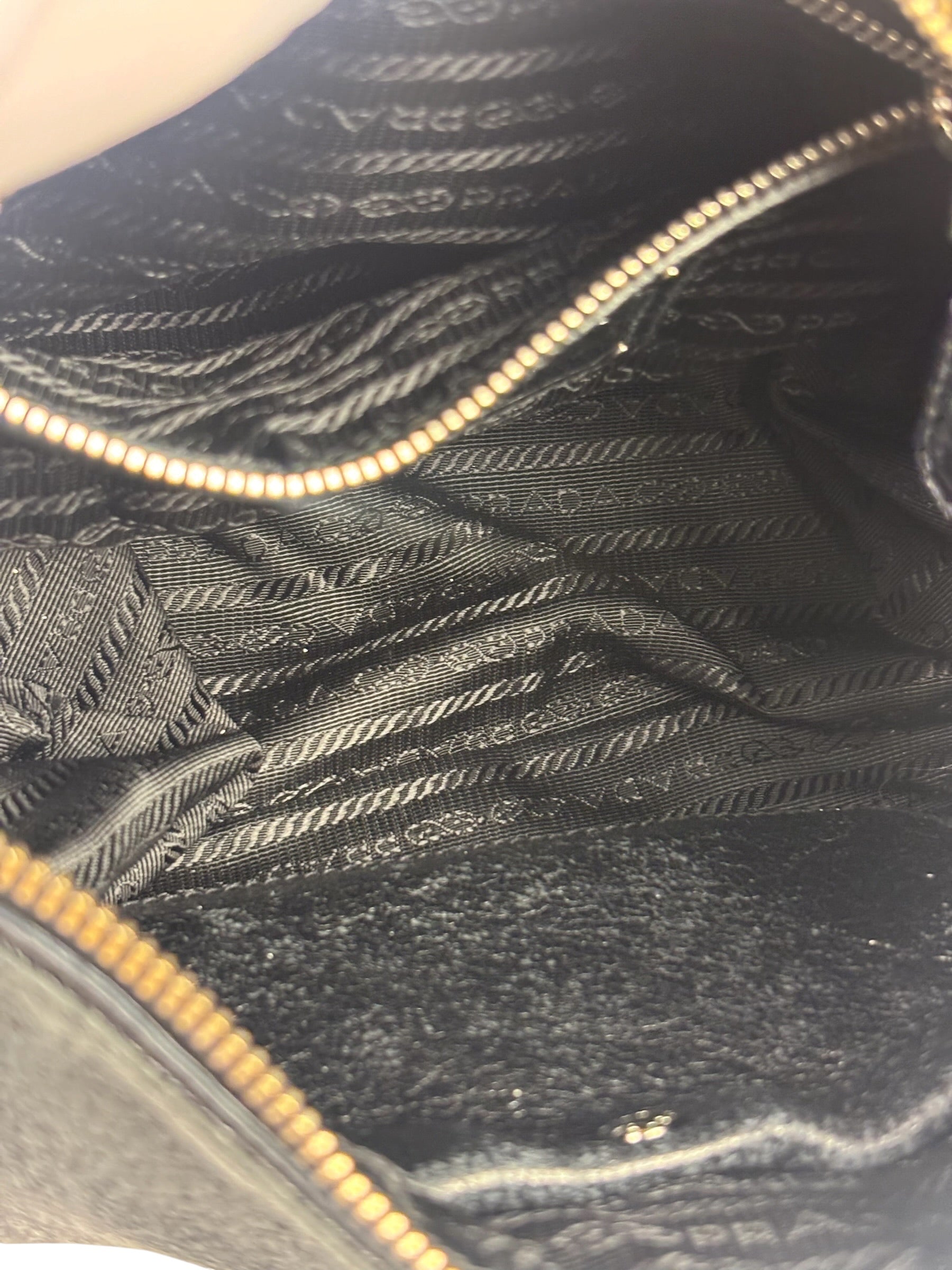 Prada Black Leather Shoulder Bag