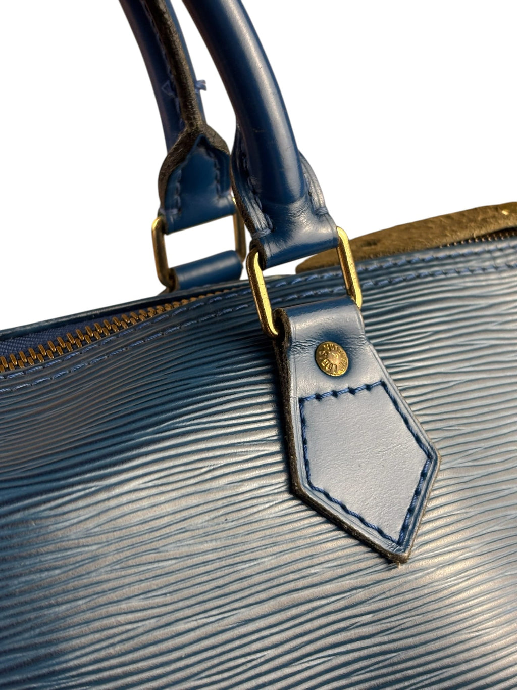 Louis Vuitton Blue Epi Speedy 40