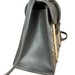 Goyard Mini Grey Goyardine Saigon Top Handle Bag