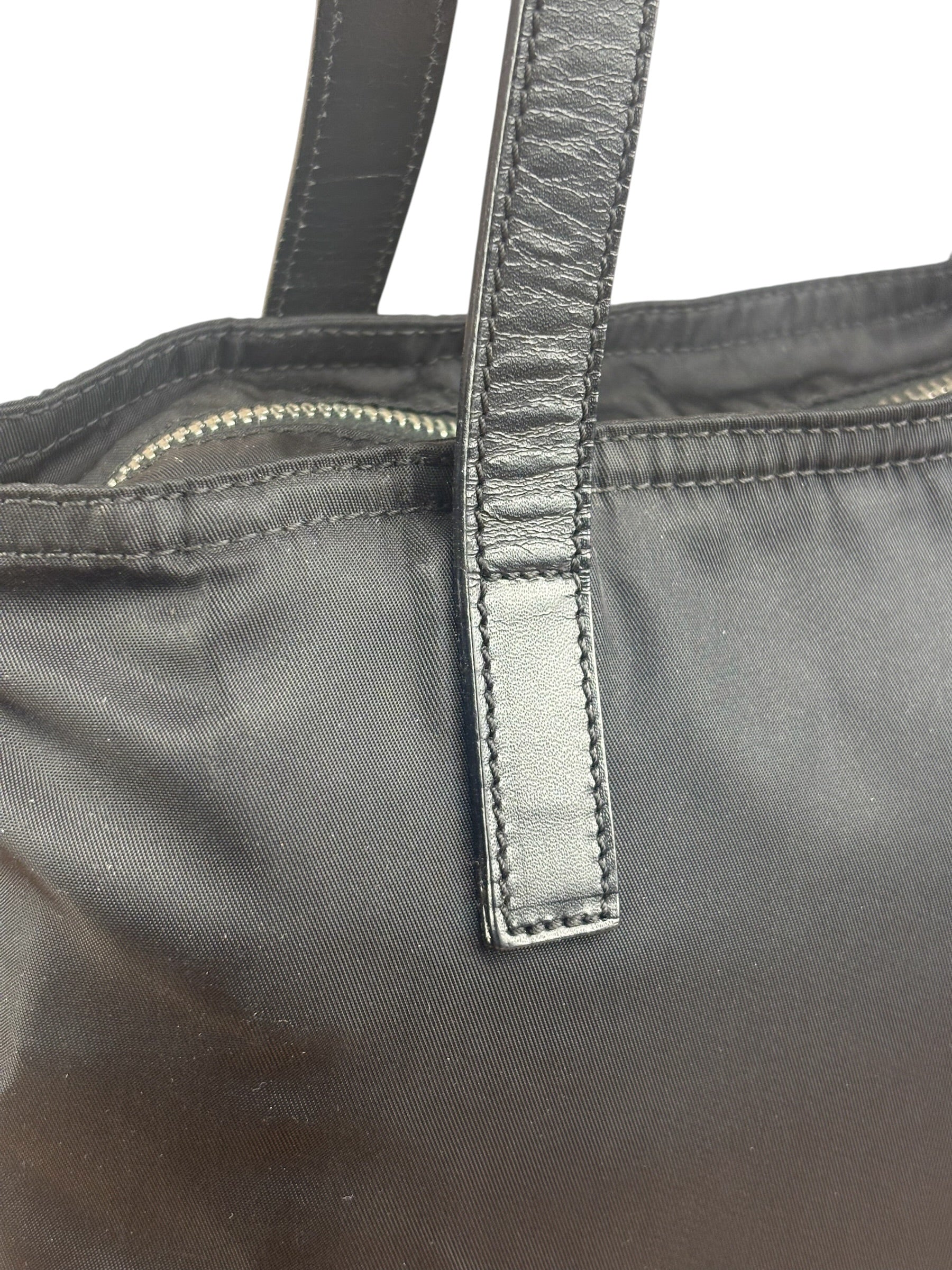 Prada Black Nylon Tote Bag