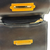 Prada Black Saffiano Leather Cahier Shoulder Bag