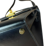 Hermes Black Mini Kelly 20 Box Calf 1991