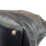 Chanel Black Caviar CC Drawstring Tote Bag 2002