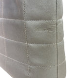 Chanel Silver Nylon Quilted Vintage Mini Chocolate Bar Tote 1997