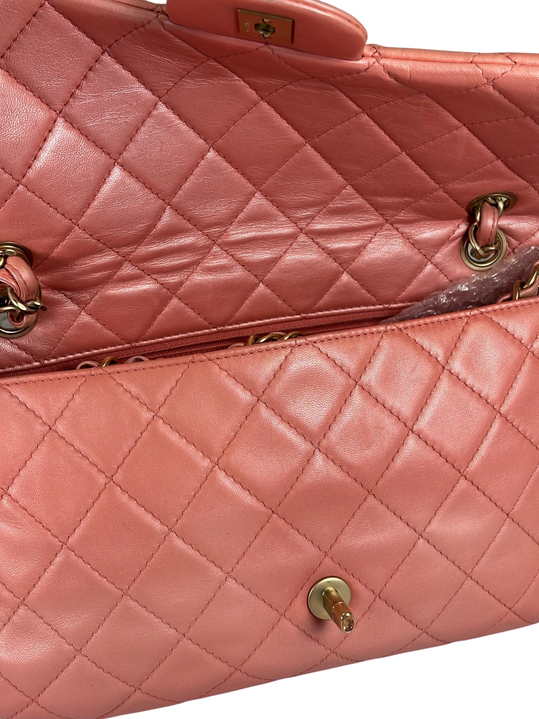 Chanel Pink Quilted Lambskin Precious Jewel Flap Bag 2010