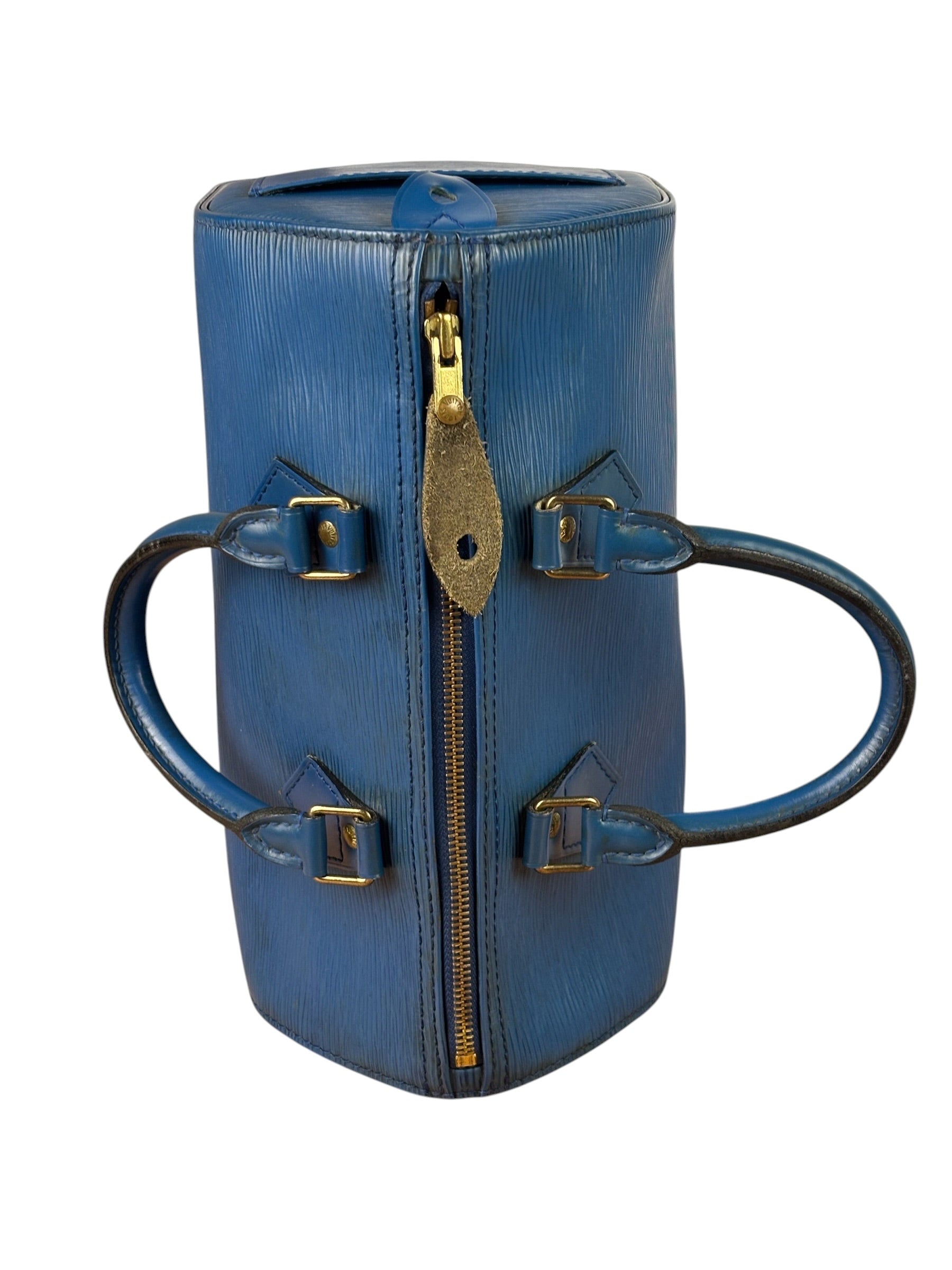 Louis Vuitton Blue Epi Leather Speed 25