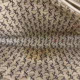 Yves Saint Lauren Vintage Gray Giraffe Printed Leather Clutch