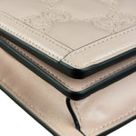 Gucci Light Pink Leather GG Matelasse Chain Wallet