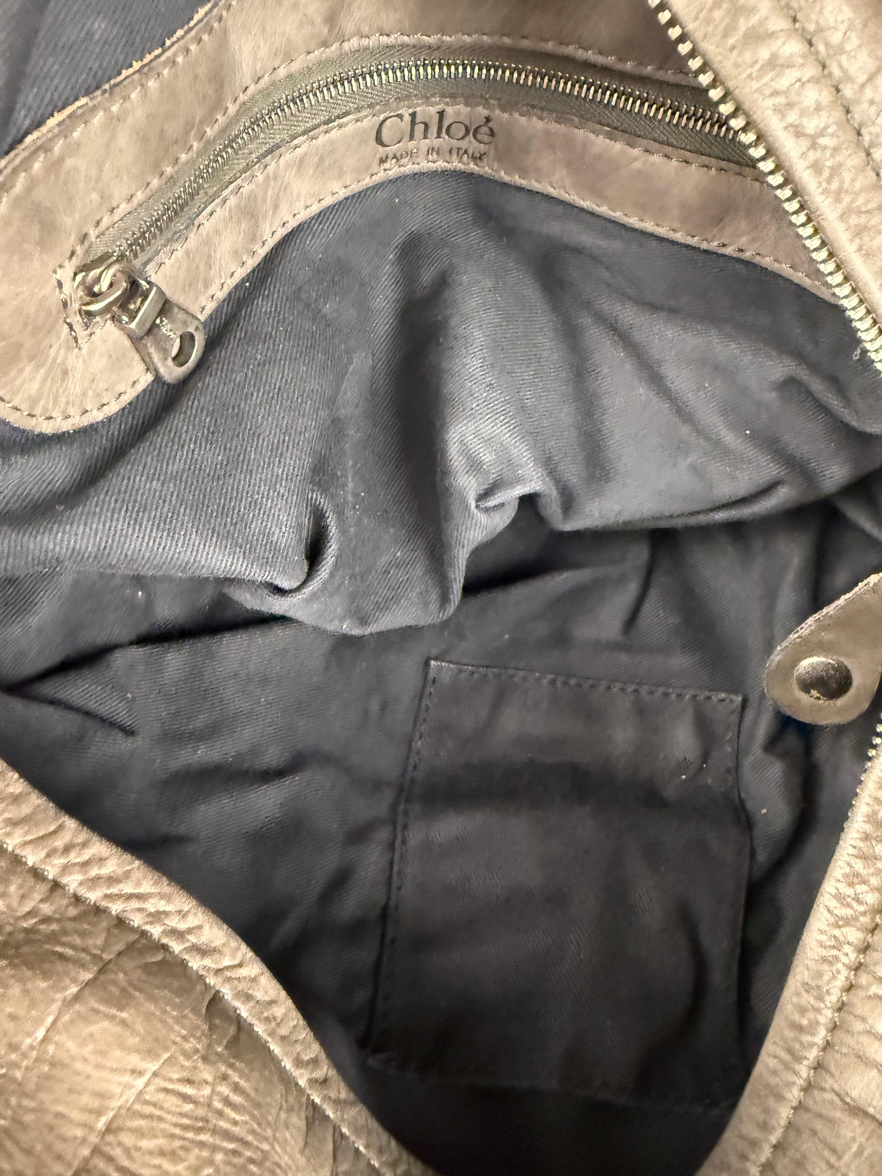 Chloe Vintage Brown Leather Silverado Shoulder Bag