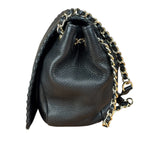 Tory Burch Black Marion Whipstitch Flap Shoulder Bag