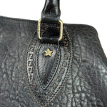Fendi Black Leather Etniko Du Jour Shoulder Bag