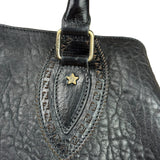 Fendi Black Leather Etniko Du Jour Shoulder Bag