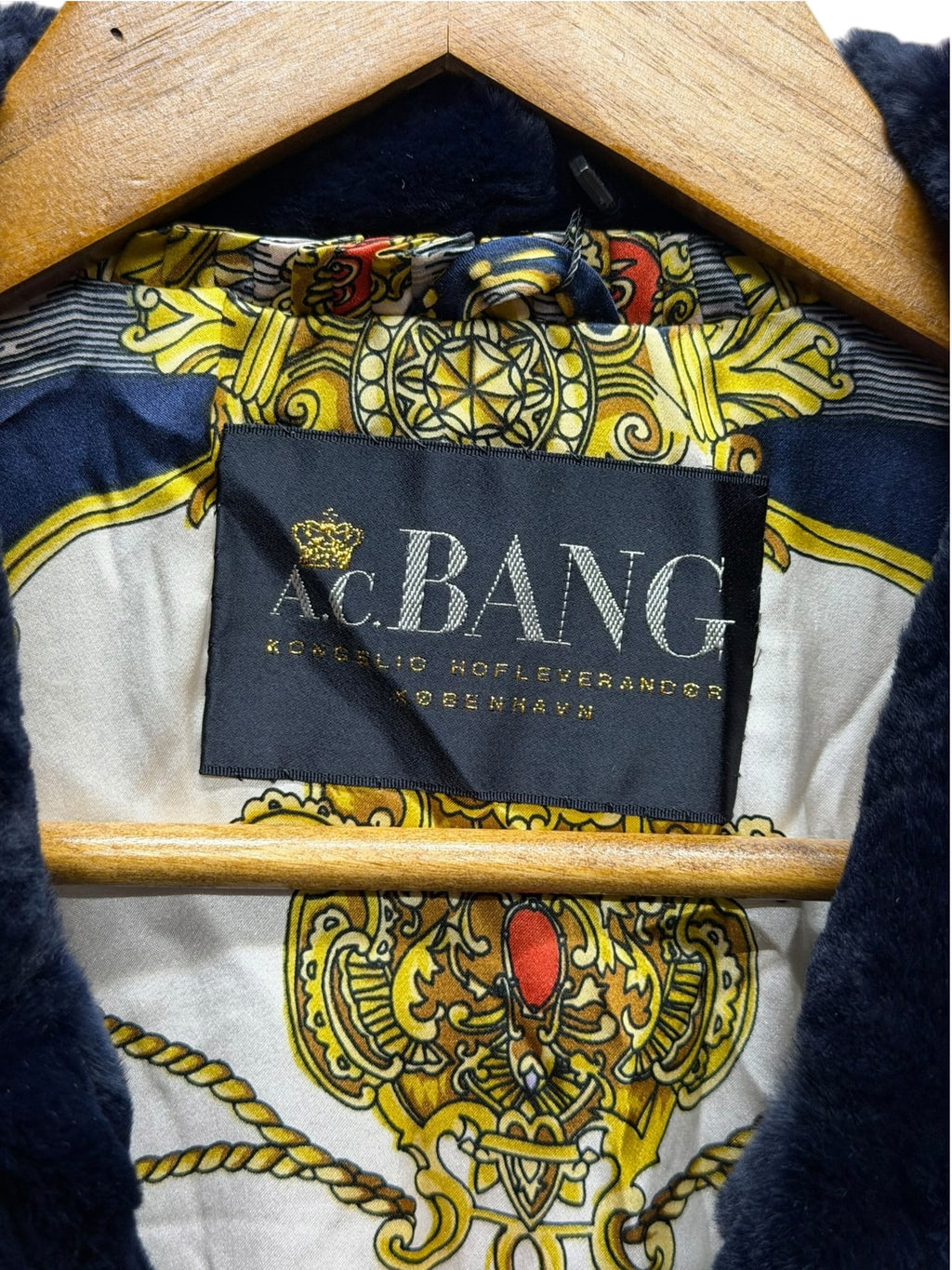 Vintage Ac Bang Navy Sheared Mink Fur Coat