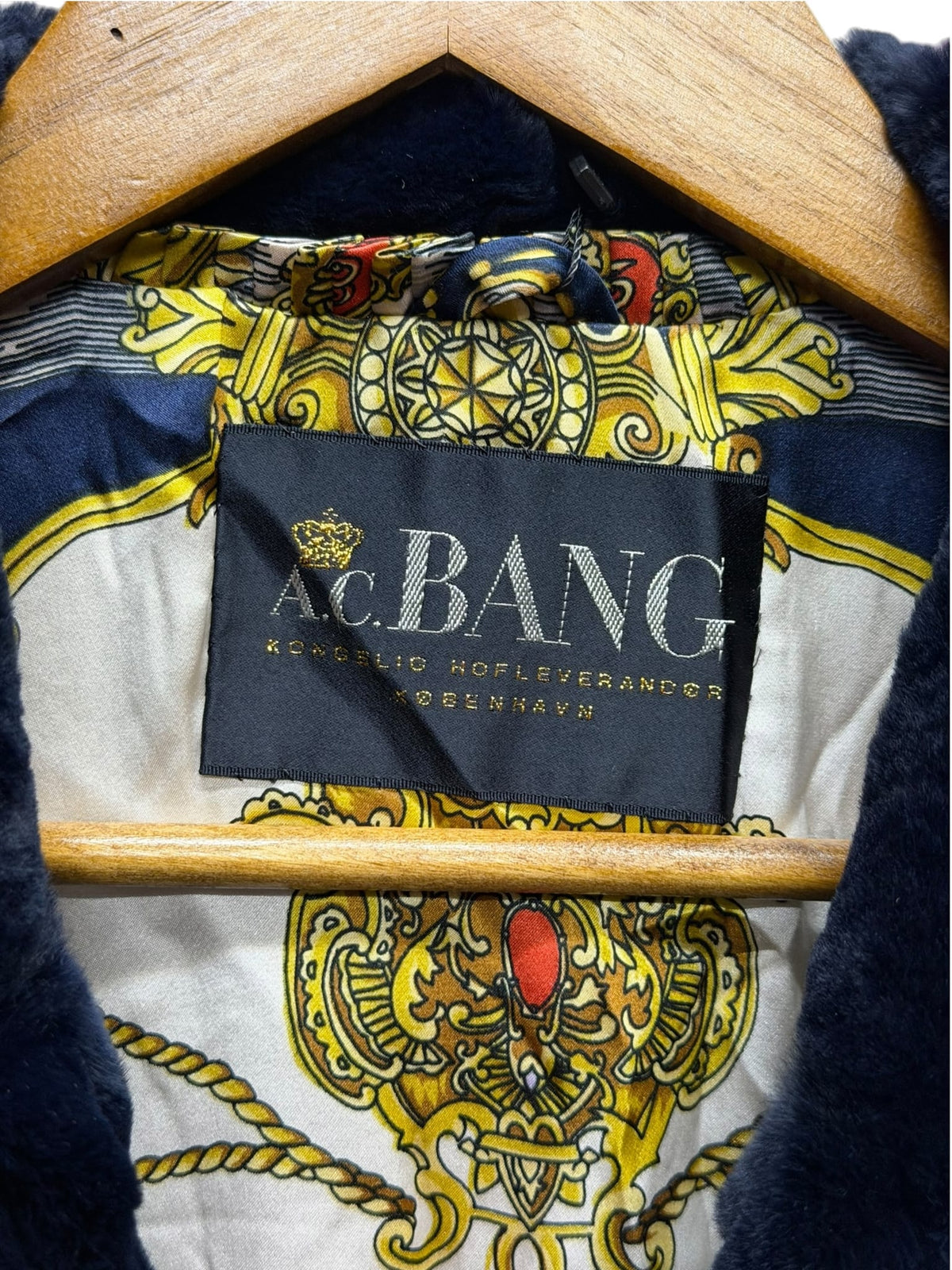 Vintage Ac Bang Navy Sheared Mink Fur Coat