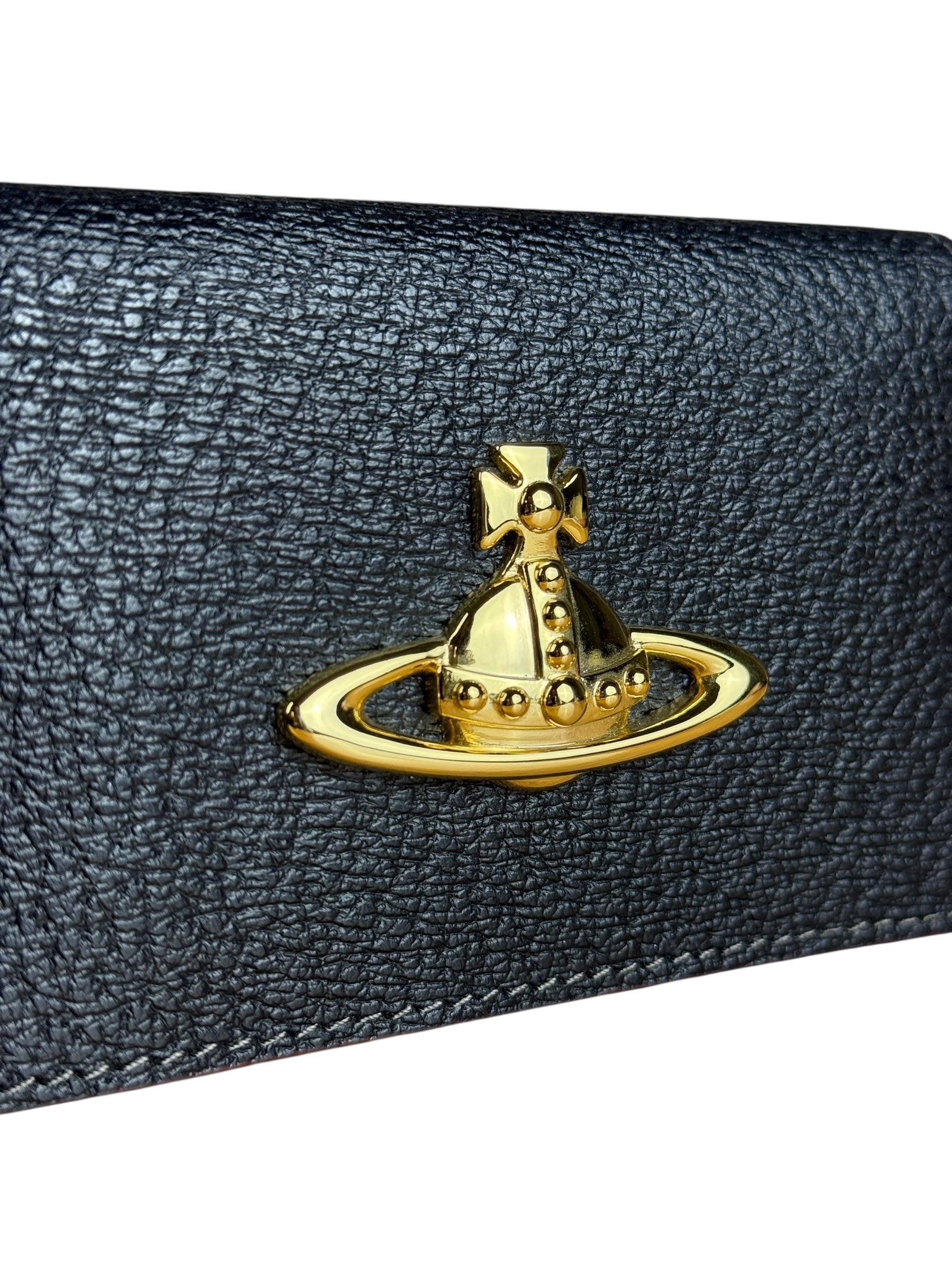 Vivienne Westwood Leather Orb Emblem Card Case