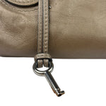 Chloe Bronze Leather Paddington Shoulder Bag