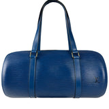Louis Vuitton Blue Epi Soufflot Handbag