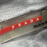 Prada Grey Long Sleeve High Neck Top