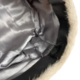 Vintage Clip-in Grey Fur Hat