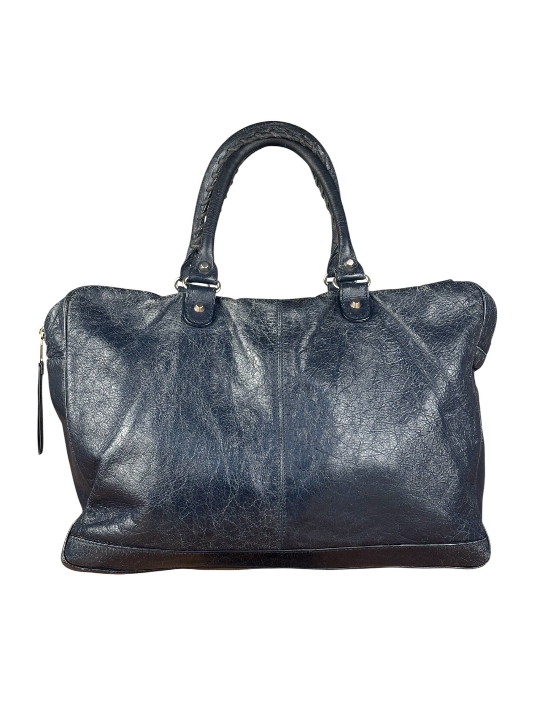 Balenciaga Navy Motocross Classic Bridge Bag
