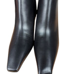 Gucci Black Leather Heel Boots