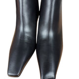 Gucci Black Leather Heel Boots