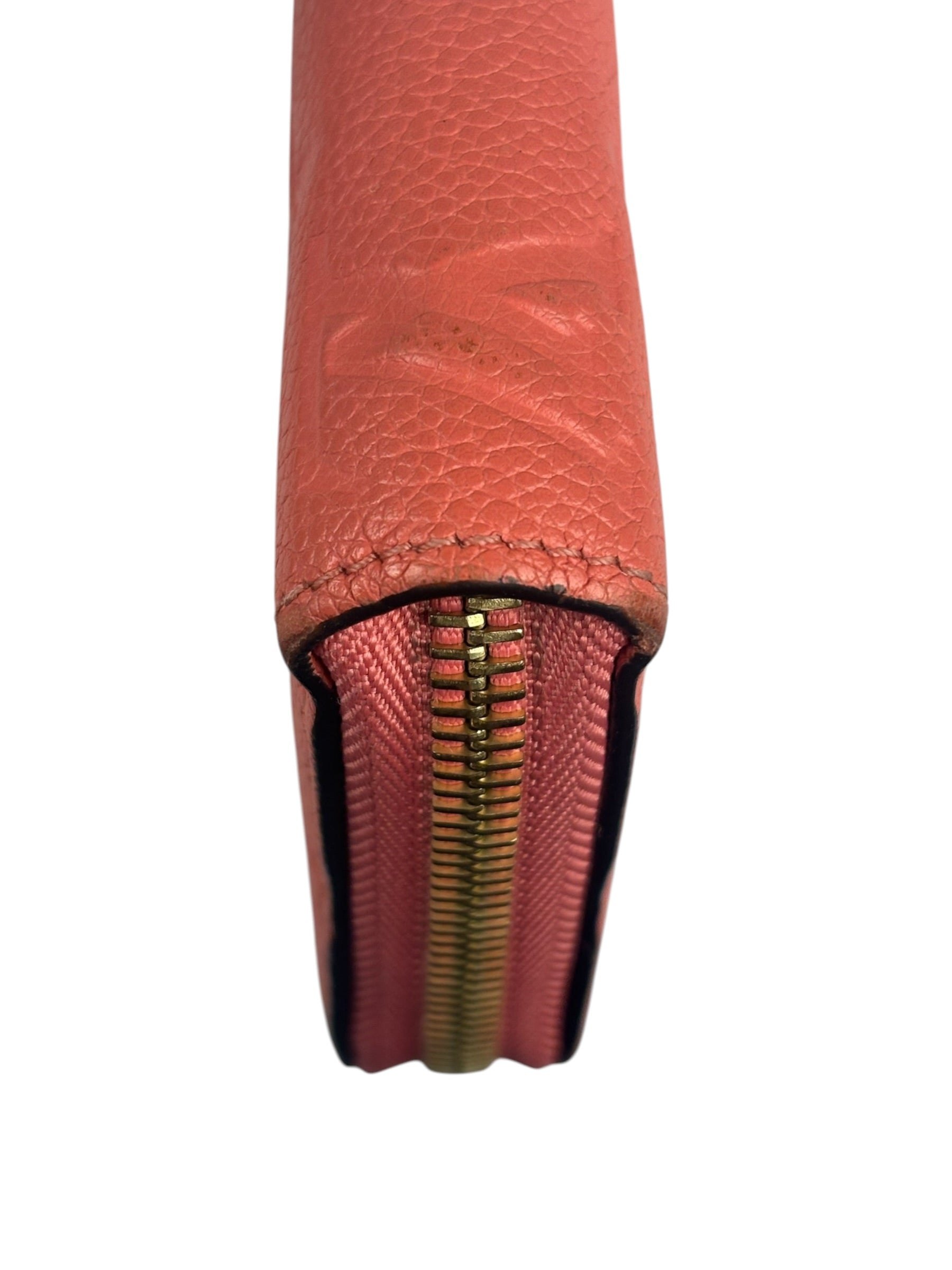 Louis Vuitton Pink Empreinte Leather Long Wallet