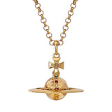 Vivienne Westwood Gold 3D Mini Orb Necklace
