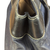 Chanel Vintage Denim/Black Leather CC Turn-Lock Tote Bag 2001