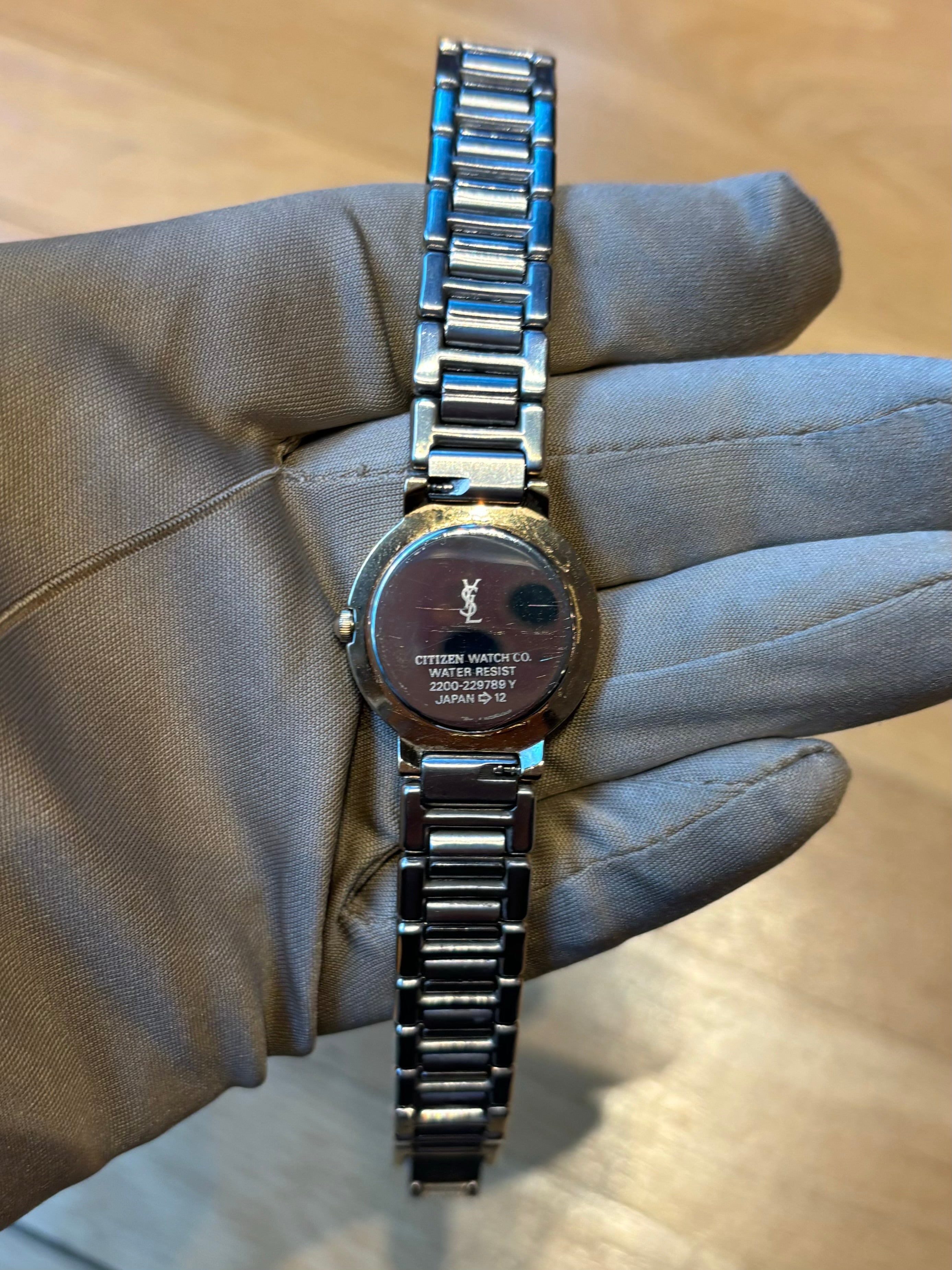 YSL Blue Dial Two Tone Dot Dial