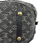 Louis Vuitton Black Denim Mahina Hobo Bag XL