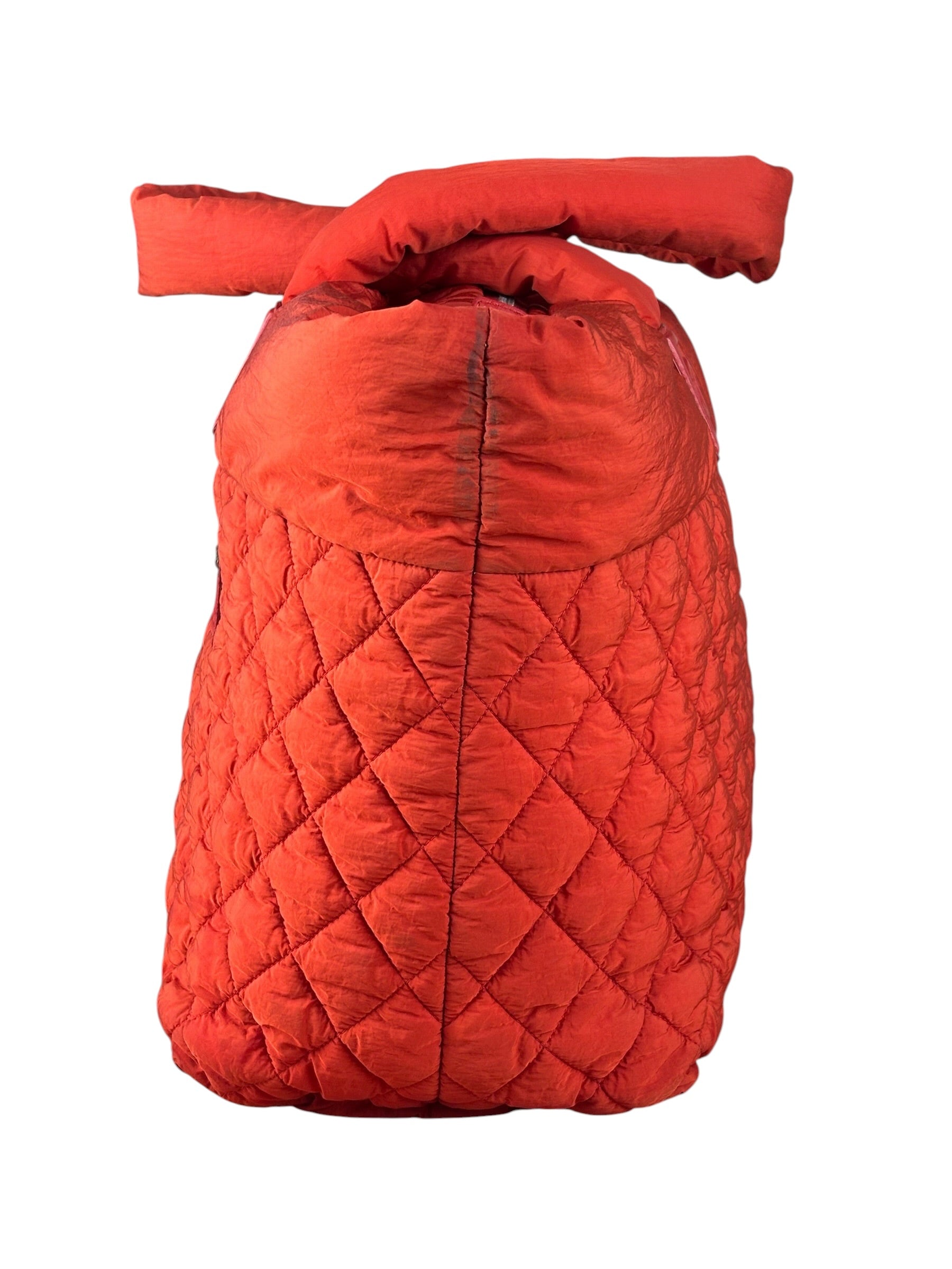 Chanel Red Nylon Coco Cocoon Tote Bag 2009