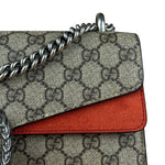 Gucci Red/Beige Dionysus GG Supreme Shoulder Bag
