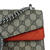 Gucci Red/Beige Dionysus GG Supreme Shoulder Bag