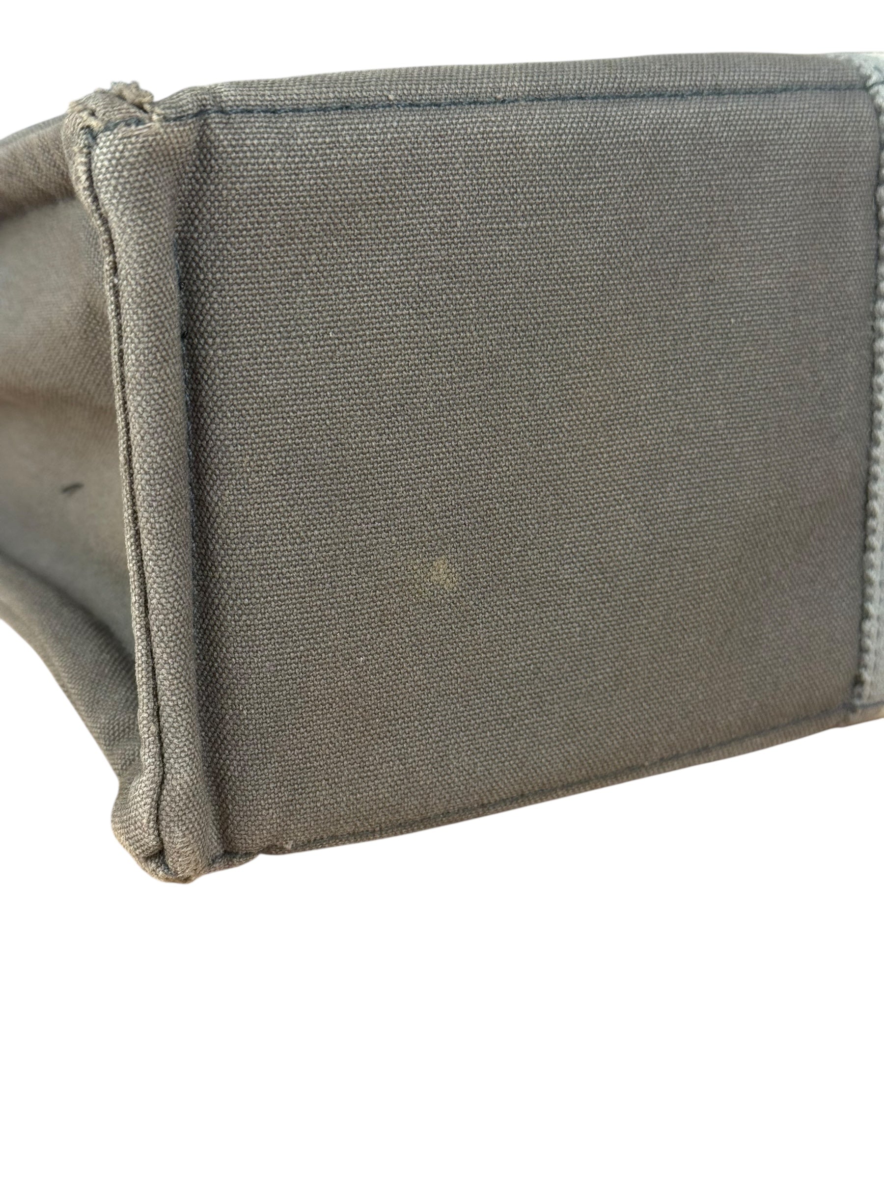 Hermes Grey Canvas Fourre Tout GM