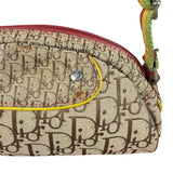 Christian Dior Vintage Trotter Canvas Rasta Crossbody Bag