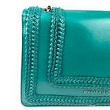 Bvlgari Green Leather Serpenti Forever Shoulder Bag