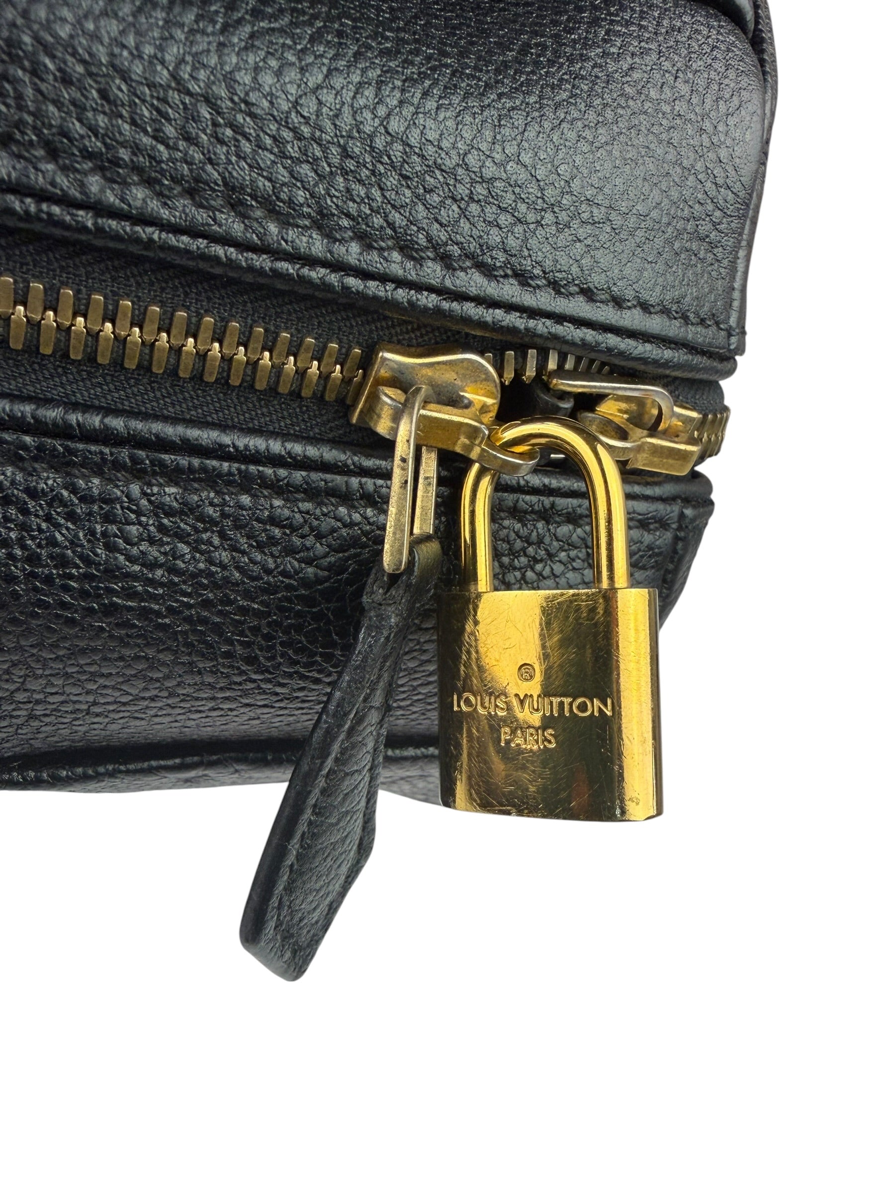 Louis Vuitton Black Monogram Bandouliere NM Empreinte Noir Speedy 30