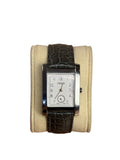 Fendi Tank White Dial Grey Croc Strap