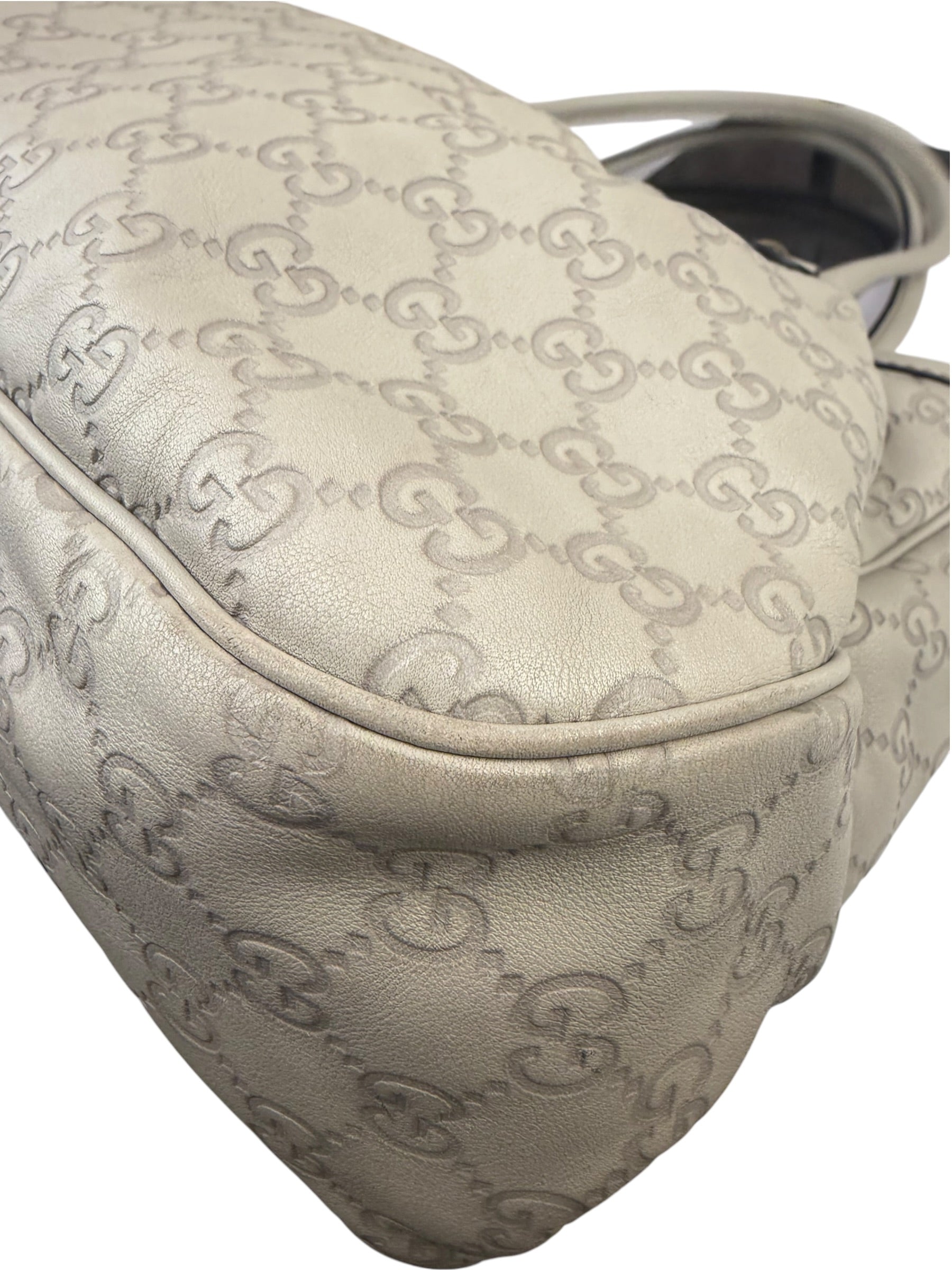 Gucci Beige Guccissima Medium Sukey Shoulder Tote