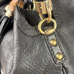 Gucci Black Leather Indy Hobo Bag