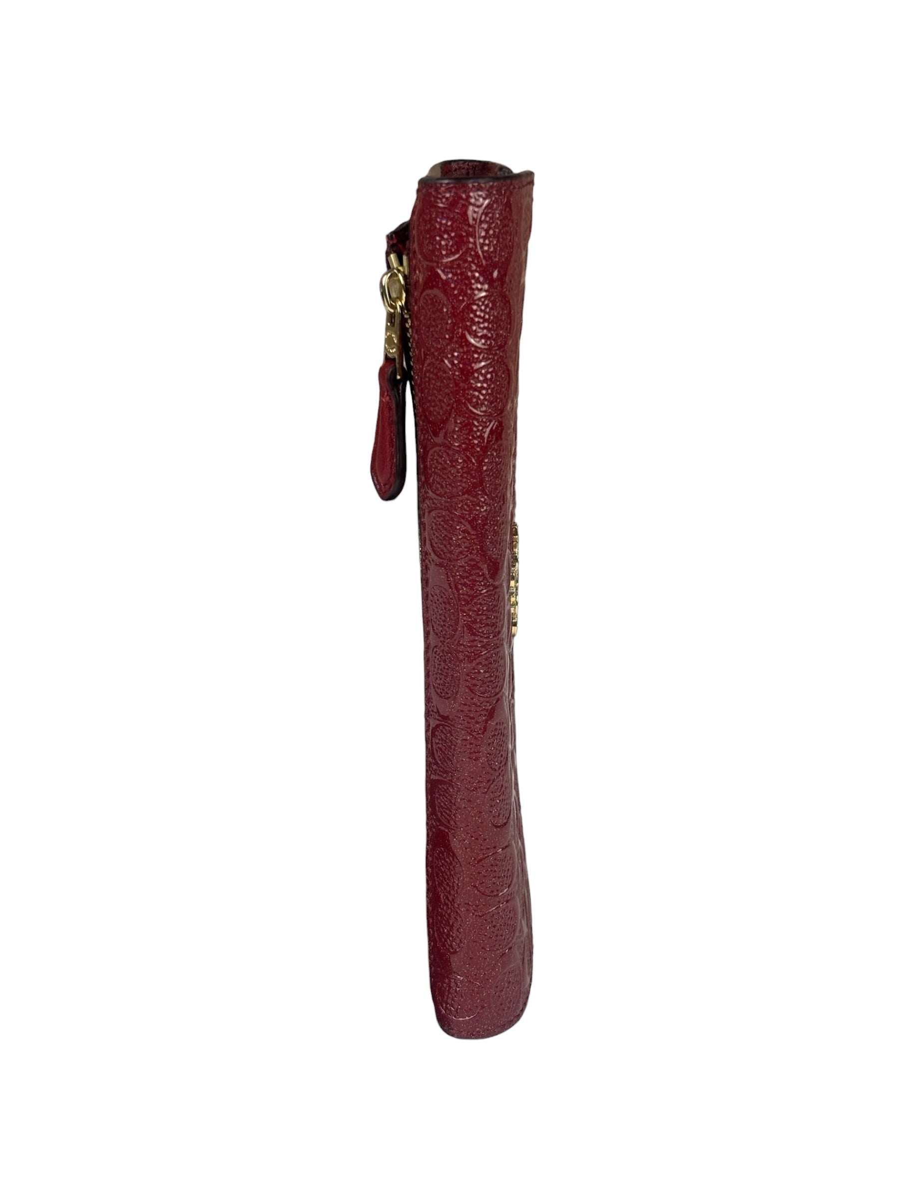 Coach Cherry Shimmery Red Long Flap Wallet