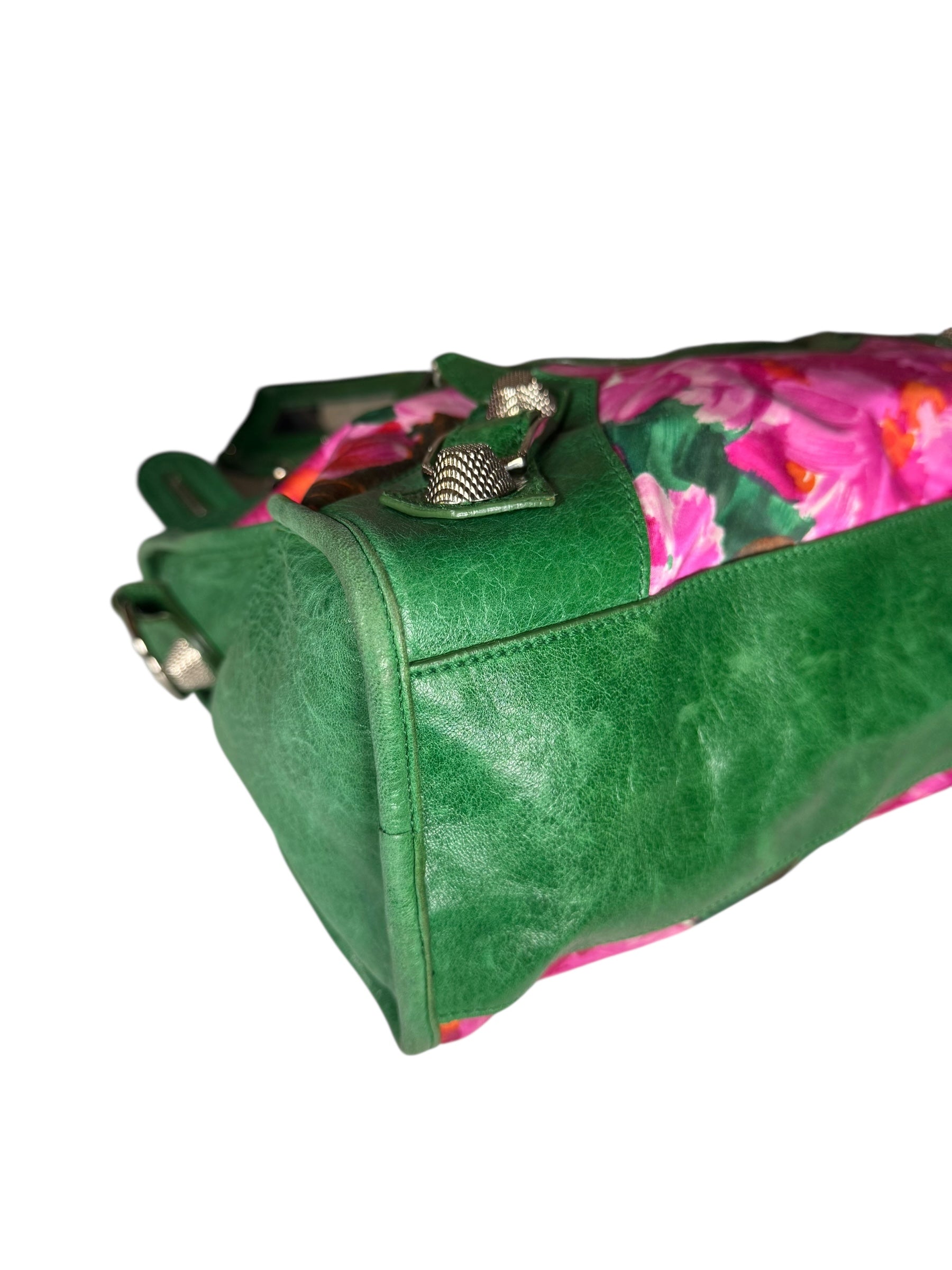 Balenicaga Floral Print Le City Bag