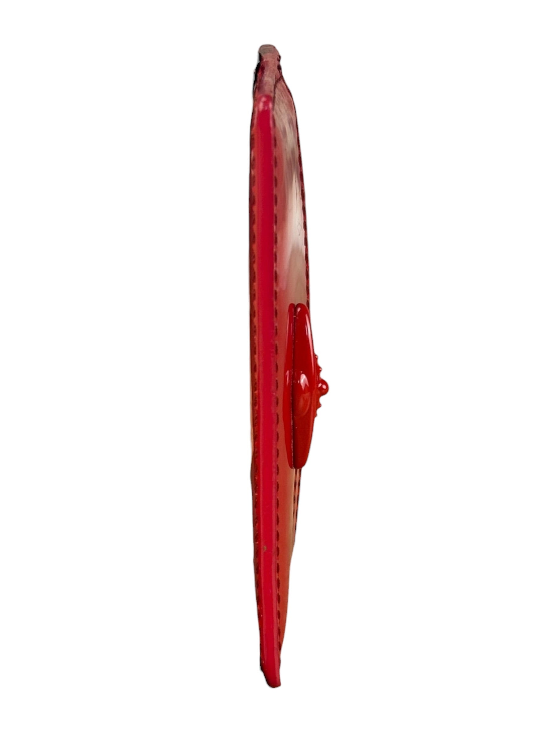 Vivienne Westwood Red Debossed Orb Card Holder
