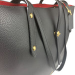 Coach Black Pebbled Leather Market Tote