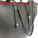 Coach Black Pebbled Leather Market Tote