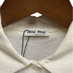 Miu Miu Off-White Short Sleeve Polo Style Top