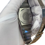 Omega Constellation White Dial Blue Hands