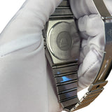 Omega Constellation White Dial Blue Hands
